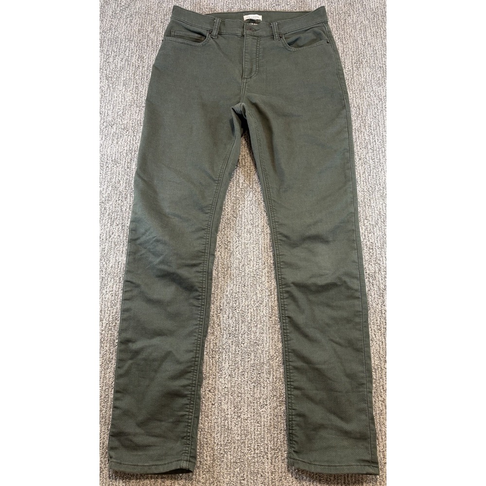 Sun + Stone Mens‎ Green Chino Pants 31x32 Casual Stretch Comfort 5 Pocket